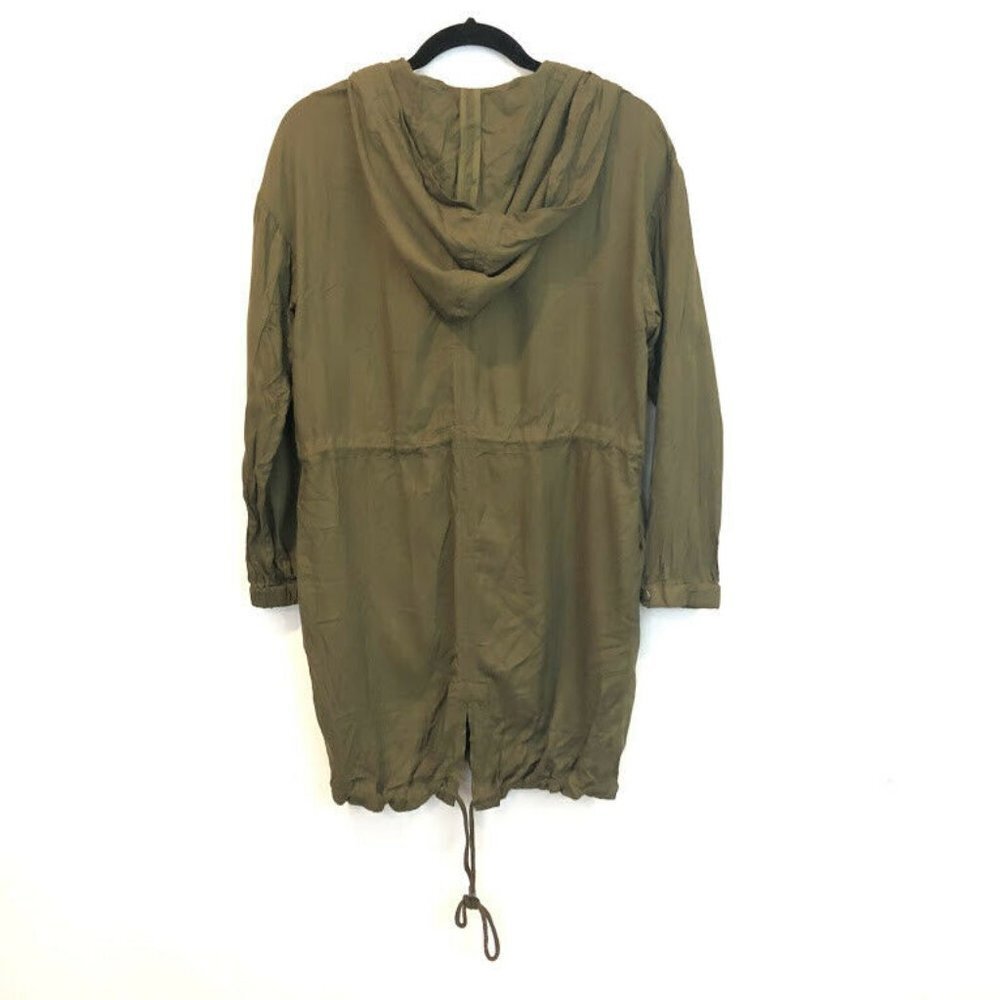 Love Tree S Long Hooded Lightweight Green Military - Picture 4 of 8